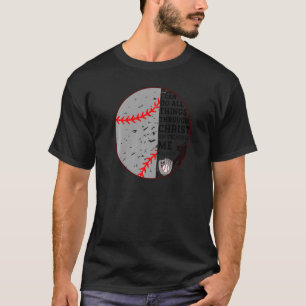 Philippians 4 13 Bible Verse Christian Gifts Baseb T-Shirt