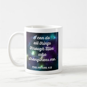 Philippians 4:13 Bible Verse Coffee Mug