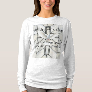 Philippians 4:13 Bible Verse Women's Long Sleeve T-Shirt