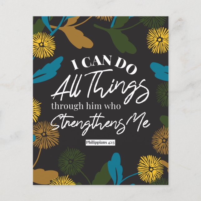 Philippians 4:13 black ver (Front)