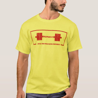 Philippians 4:13 Christian Barbell Strength T-Shirt
