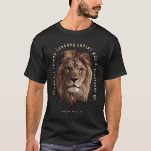 Philippians 4:13 Christian Bible Verse  T-Shirt