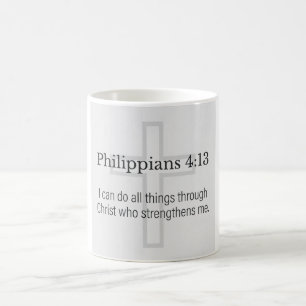 Philippians 4:13 Christian Coffee Mug