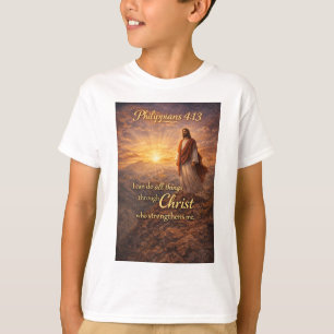 Philippians 4:13 Christian Kid's Tee Shirt