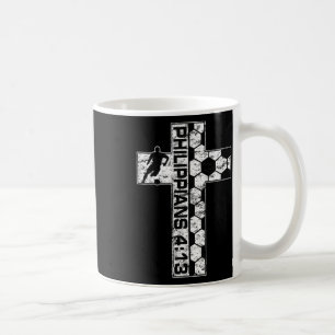 Philippians 4_13 Christian Soccer Player Jesus Chr Coffee Mug