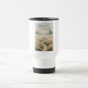 Philippians 4:13 Christian Travel Mug