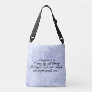 Philippians 4:13 crossbody bag
