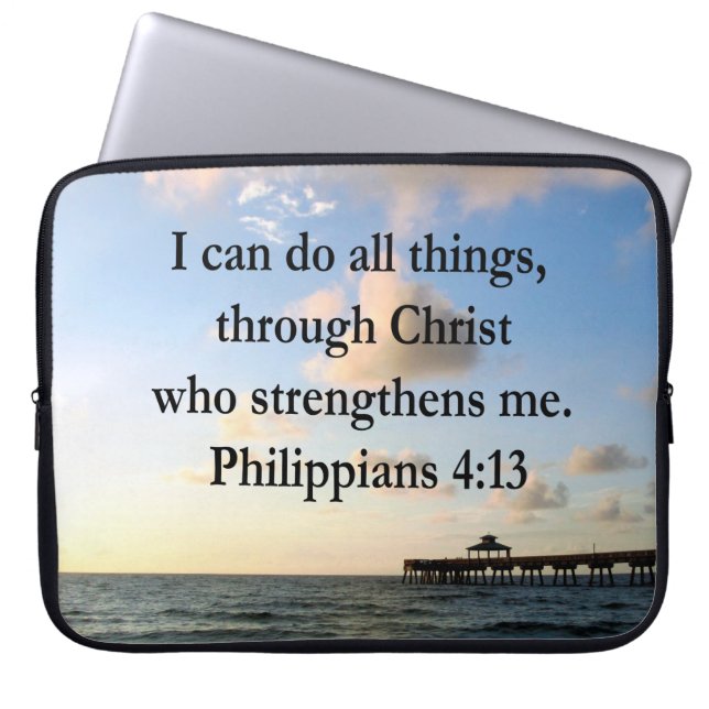 PHILIPPIANS 4:13 HOPE LAPTOP SLEEVE (Front)
