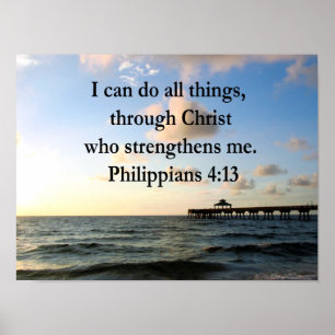 PHILIPPIANS 4:13 HOPE POSTER