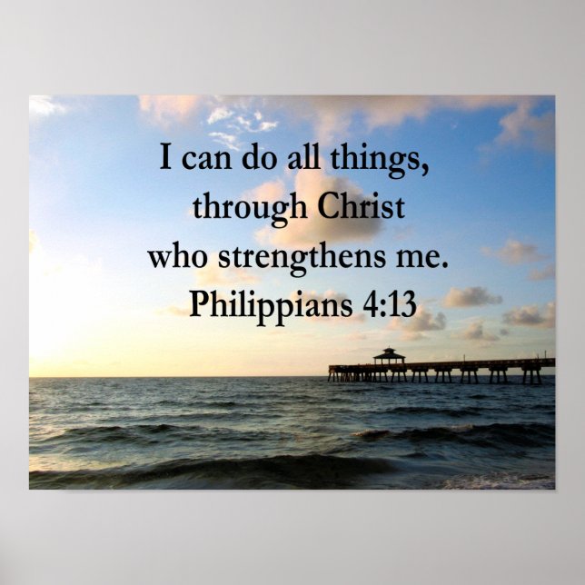 PHILIPPIANS 4:13 HOPE POSTER (Front)