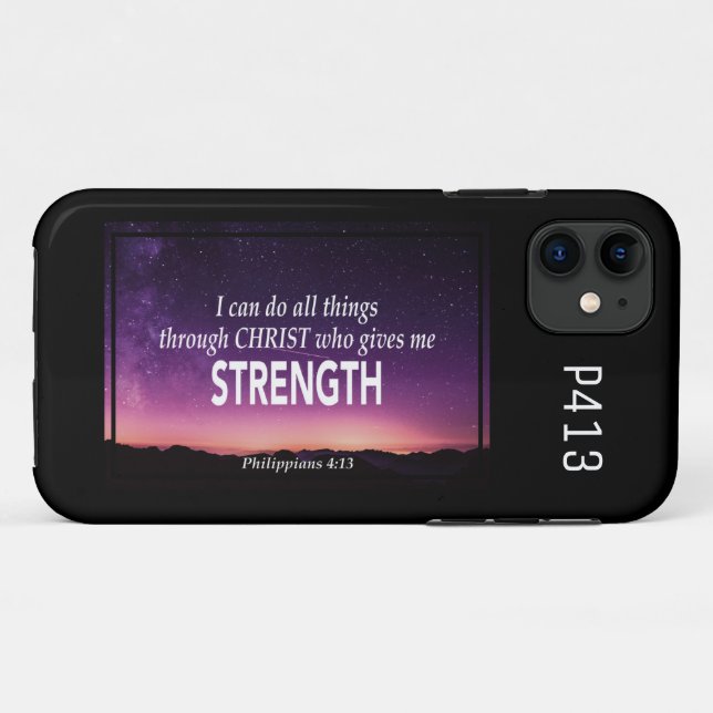 Philippians 4:13 | I CAN DO ALL THINGS Case-Mate iPhone Case (Back (Horizontal))