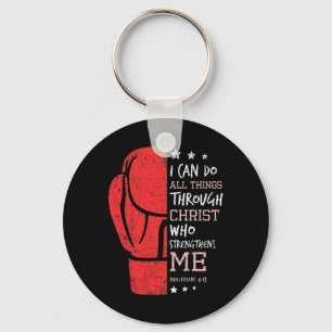 Philippians 4 13 I Can Do All Things Christian Box Key Ring