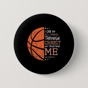 Philippians 4 13 I Can Do All Things Christian Ske 6 Cm Round Badge