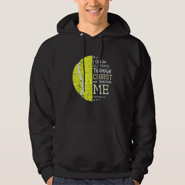 Philippians 4 13 I Can Do All Things Christian Ten Hoodie (Front)