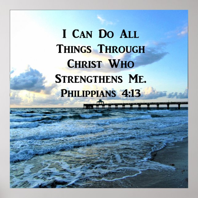 PHILIPPIANS 4:13 I CAN DO ALL THINGS POSTER (Front)