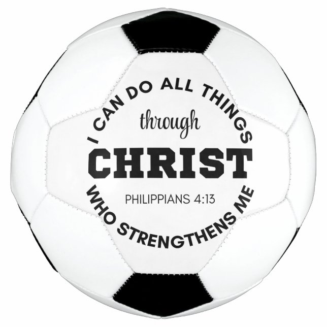 Philippians 4:13 I can do all things Scripture Football (Front)