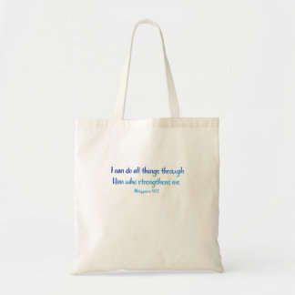 Philippians 4:13 – I Can Do All Things - Tote Bag