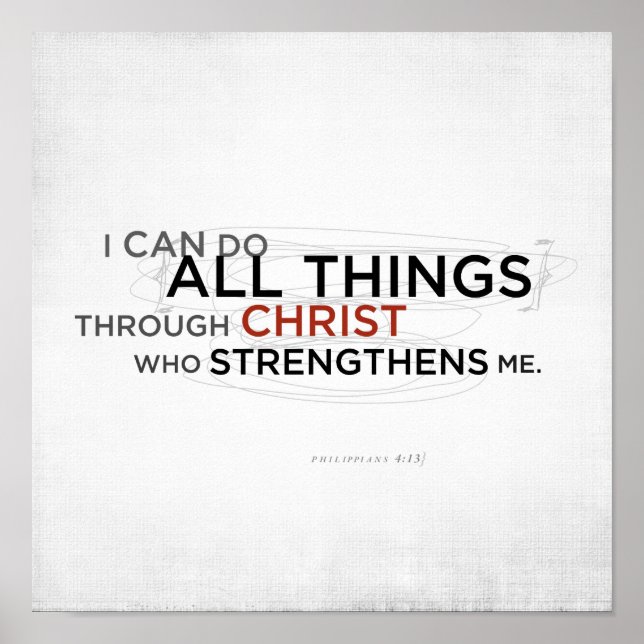 Philippians 4:13 II Poster (Front)