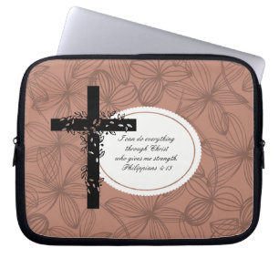 Philippians 4:13 Laptop or Netbook Carrier Sleeve