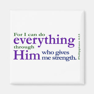Philippians 4:13 magnet