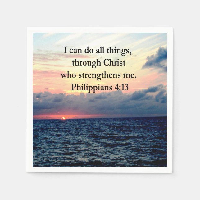 PHILIPPIANS 4:13 NAPKIN (Front)