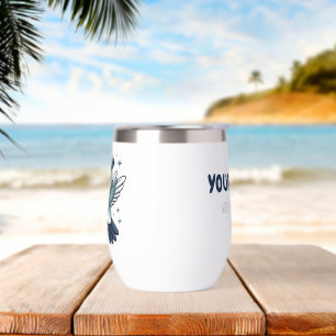 Philippians 4:13 Navy Sailor Personalized Tumbler