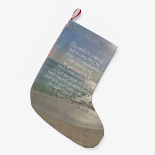 Philippians 4:13 Peace Bible Verse Beach Christian Small Christmas Stocking