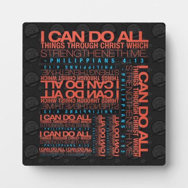 Philippians 4:13 Plaque (Front)