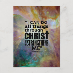 Philippians 4:13 postcard