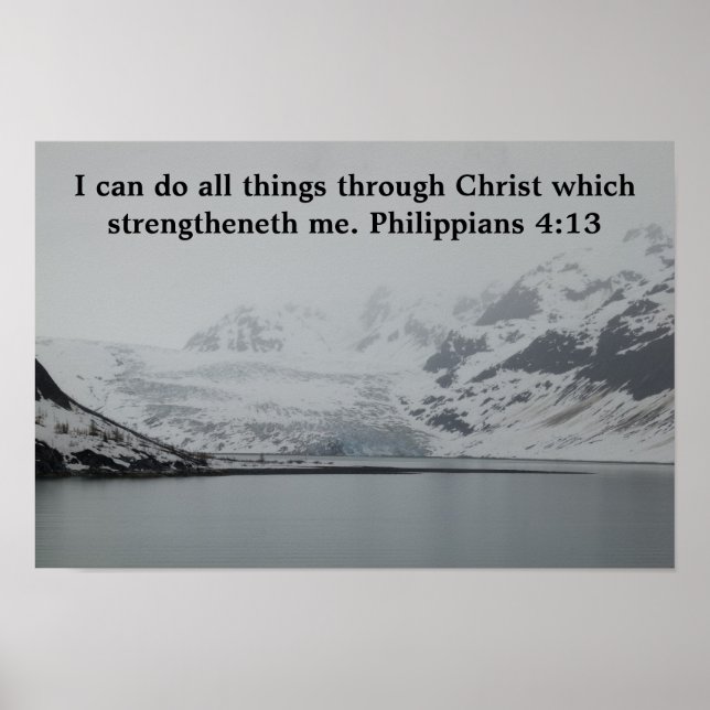 Philippians 4:13 poster (Front)