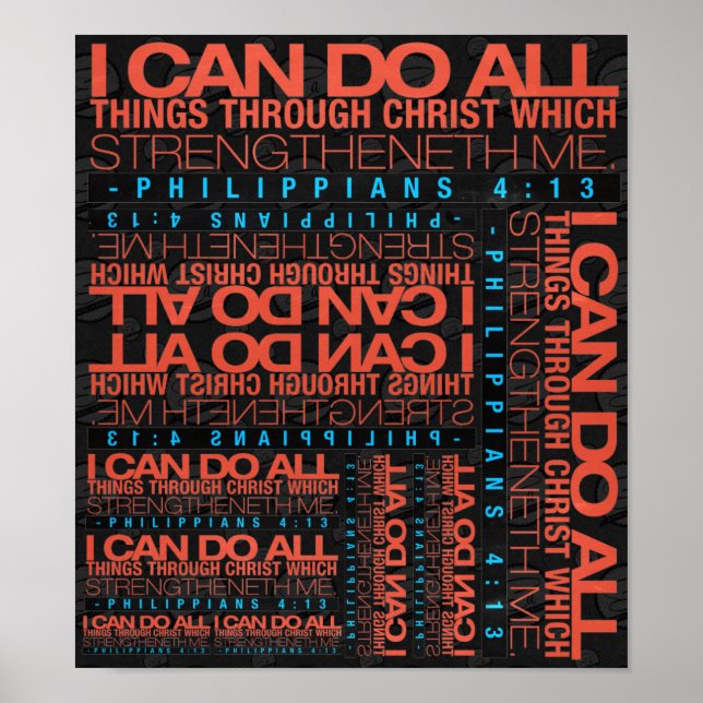 Philippians 4:13 Poster (Front)