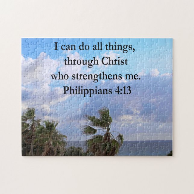 PHILIPPIANS 4:13 PRAYER JIGSAW PUZZLE (Horizontal)