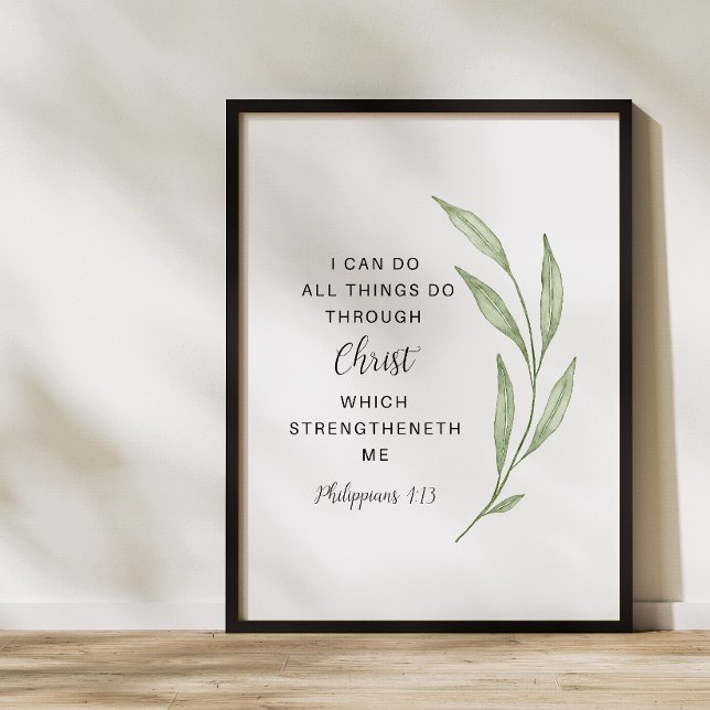 Philippians 4:13 Scripture Art Poster (Creator Uploaded)