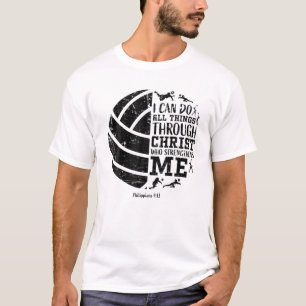 Philippians 4:13 Volleyball Gifts Teen Girls Teens T-Shirt