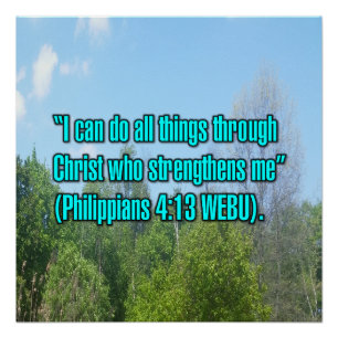 Philippians 4:13 WEBU Poster