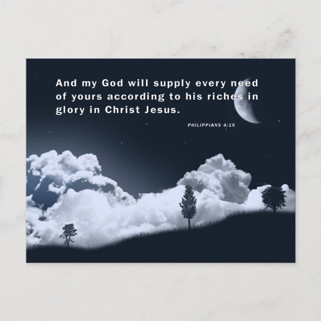 PHILIPPIANS 4:19 POSTCARD (Front)