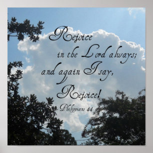 Philippians 4:4 poster