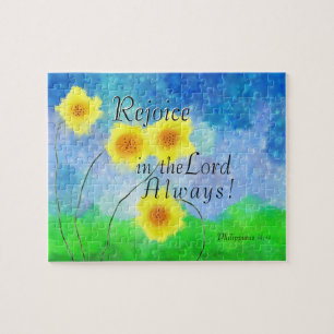 Philippians 4:4 Rejoice in the Lord Always Jigsaw Puzzle