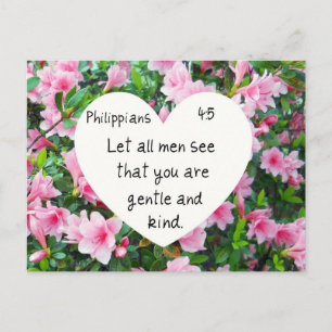 Philippians 4:5 postcard