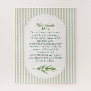Philippians 4:6–7 Christian Encouragement Gift  Jigsaw Puzzle