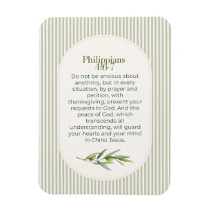 Philippians 4:6–7 Christian Encouragement Gift Magnet