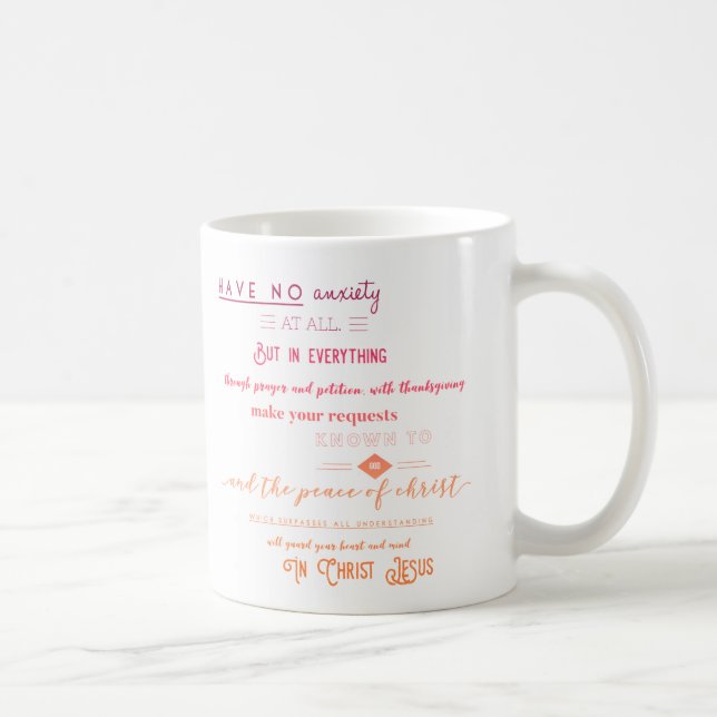 Philippians 4:6-7 coffee mug (Right)