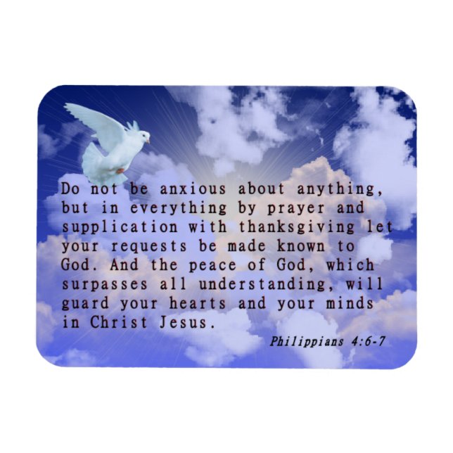 Philippians 4:6-7 magnet (Horizontal)