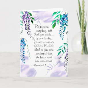 Philippians 4:6-7 Pray about Everything Card