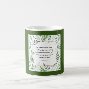 Philippians 4:6, Bible Verse,  Coffee Mug