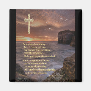 Philippians 4:6 christian gifts magnet