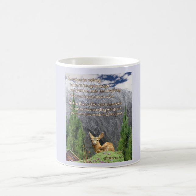 Philippians 4:6 christian mug (Center)