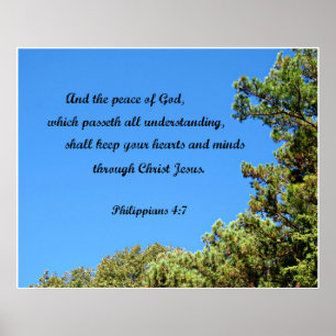 Philippians 4:7 And the peace of God.... Poster