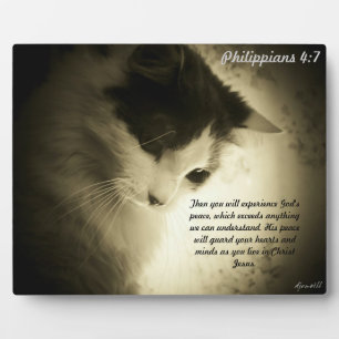Philippians 4:7 plaque