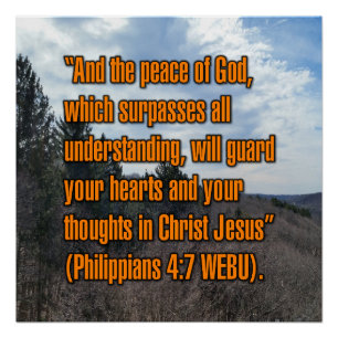 Philippians 4:7 WEBU Poster